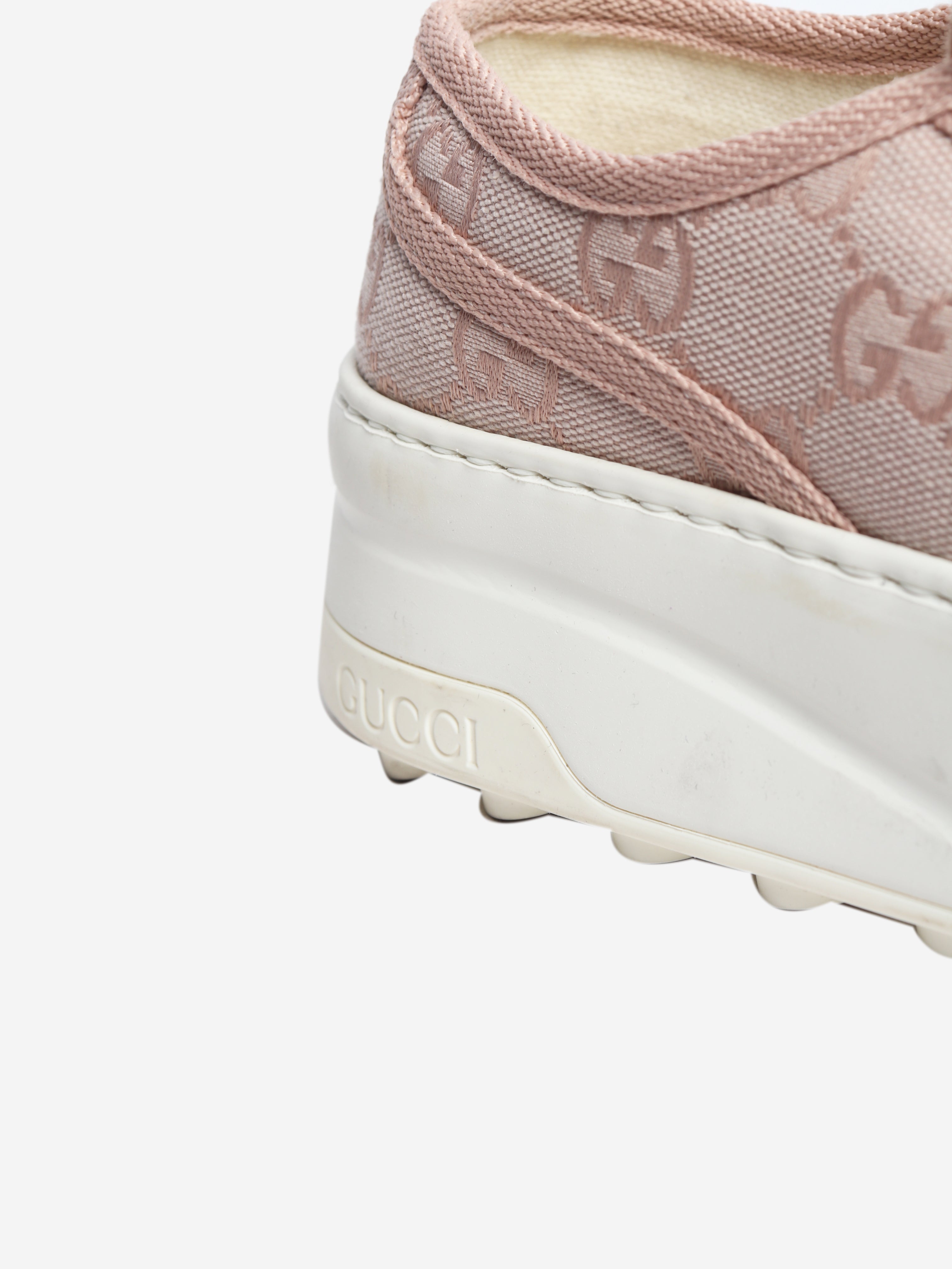 Pink monogram trainers - size EU 36 (UK 3)