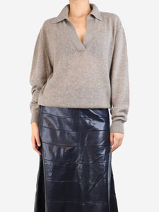 Khaite Taupe cashmere pullover - size L