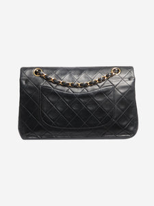 Chanel Black vintage 1996 medium lambskin Classic Double Flap bag