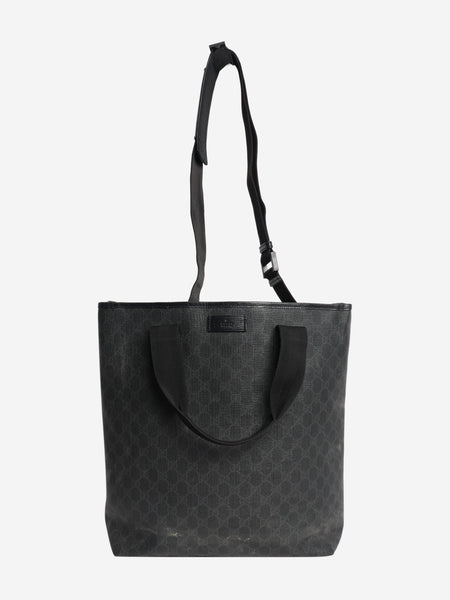 Black GG Supreme tote bag alternate image