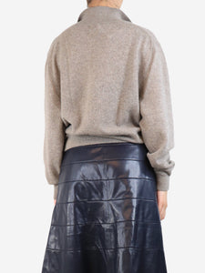 Khaite Taupe cashmere pullover - size L