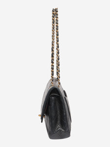 Chanel Black vintage 1996 medium lambskin Classic Double Flap bag