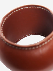 Tan SS12 leather ring cuff Bracelets Celine 