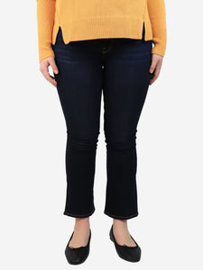 Frame Indigo cropped bootcut jeans - size UK 12