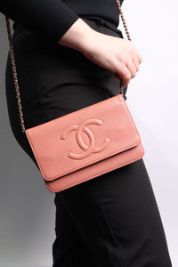 Chanel Dusty pink Wallet on Chain