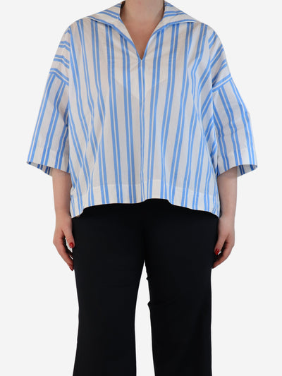 Light blue striped shirt - size UK 14 Tops Balenciaga 