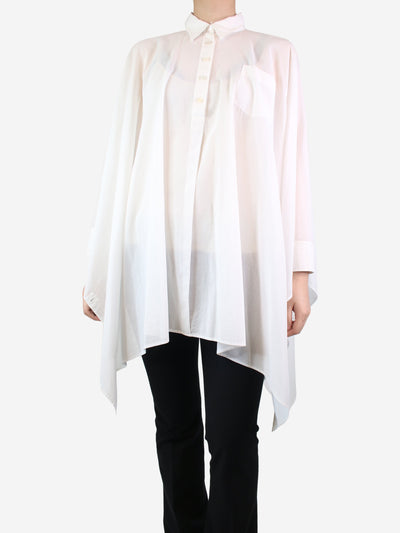 White cotton shirt dress - size UK 10 Dresses Hermes 