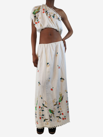 White one-shoulder cutout dress - size XS Dresses Farm Rio 