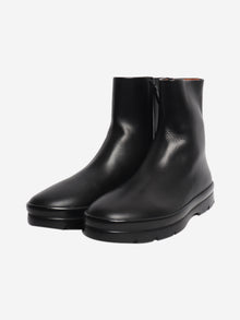 Black leather ankle boots - size EU 38.5 (UK 5.5) Boots The Row 
