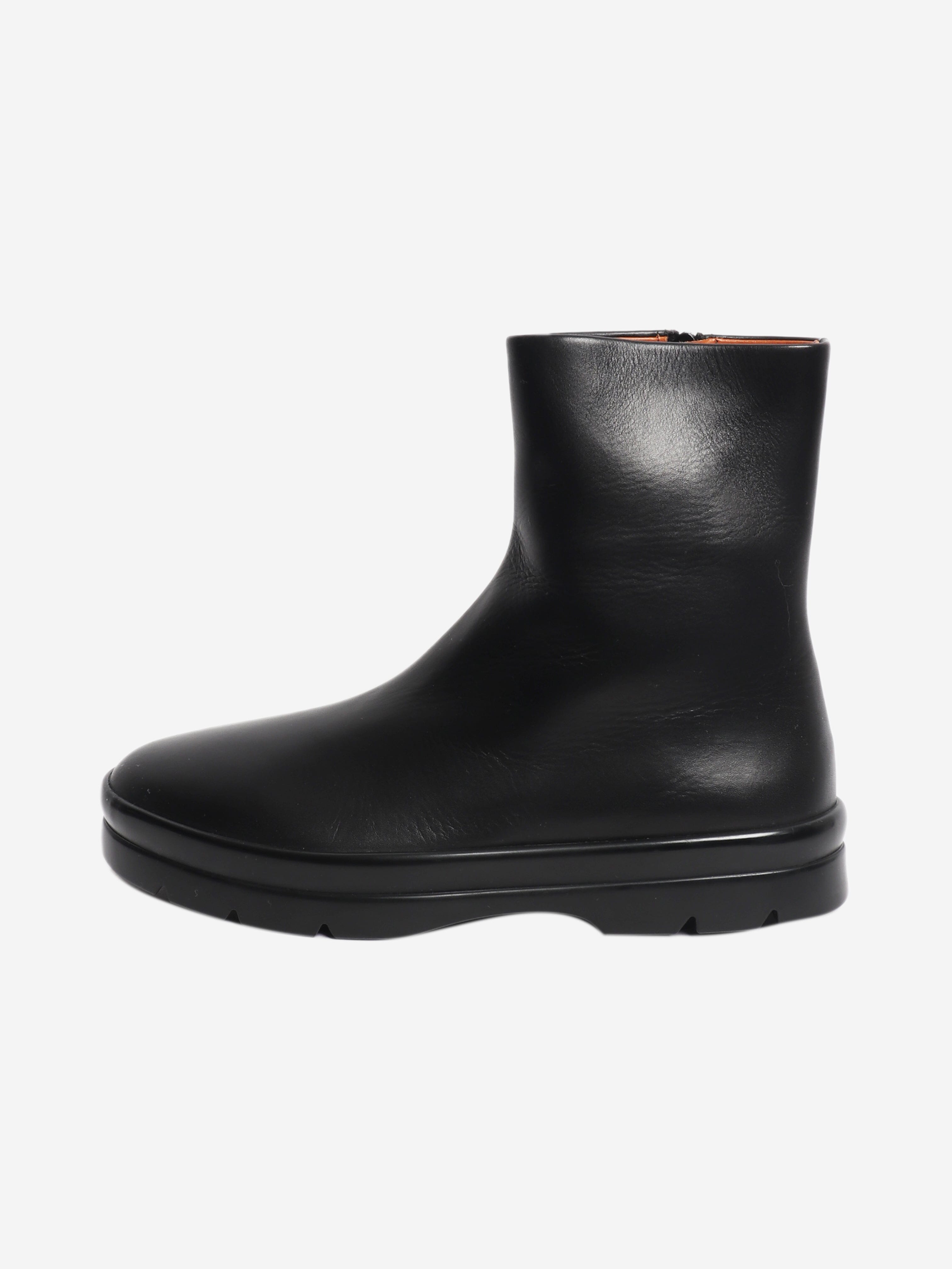 Black leather ankle boots - size EU 38.5 (UK 5.5) Boots The Row 