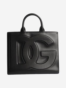 Dolce & Gabbana Black DG leather tote