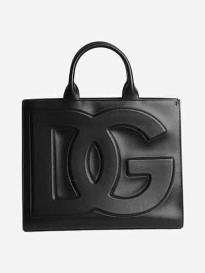 Black DG leather tote Tote Bags Dolce & Gabbana 