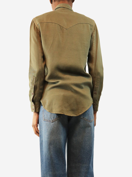 Khaki western shirt - size XS alternate image