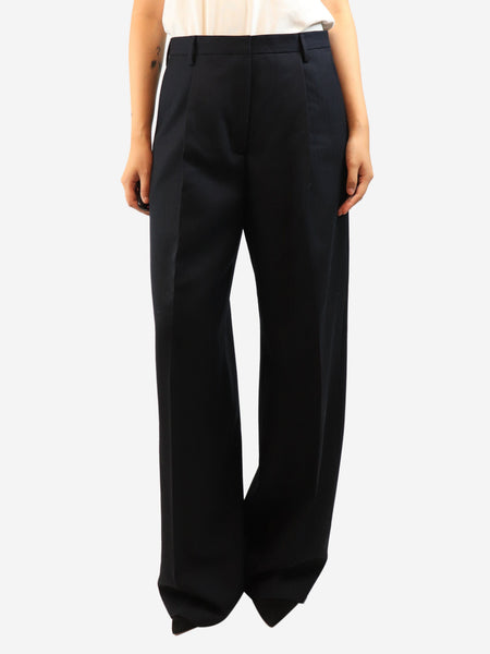 Navy wool trousers - size UK 10 product image
