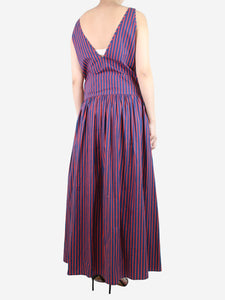 La Double J Blue and red sleeveless striped dress - size S