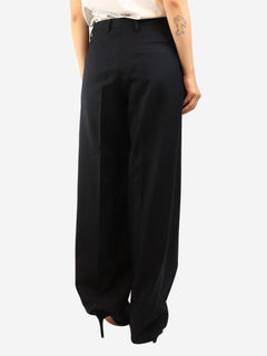 Navy wool trousers - size UK 10 Trousers Dries Van Noten 