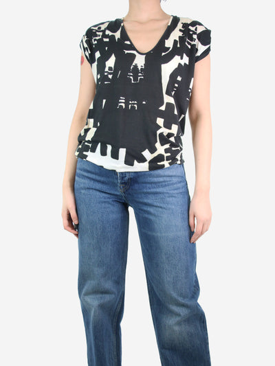 Black printed t-shirt - size L Tops Isabel Marant 