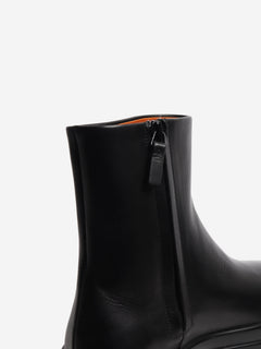 Black leather ankle boots - size EU 38.5 (UK 5.5) Boots The Row 
