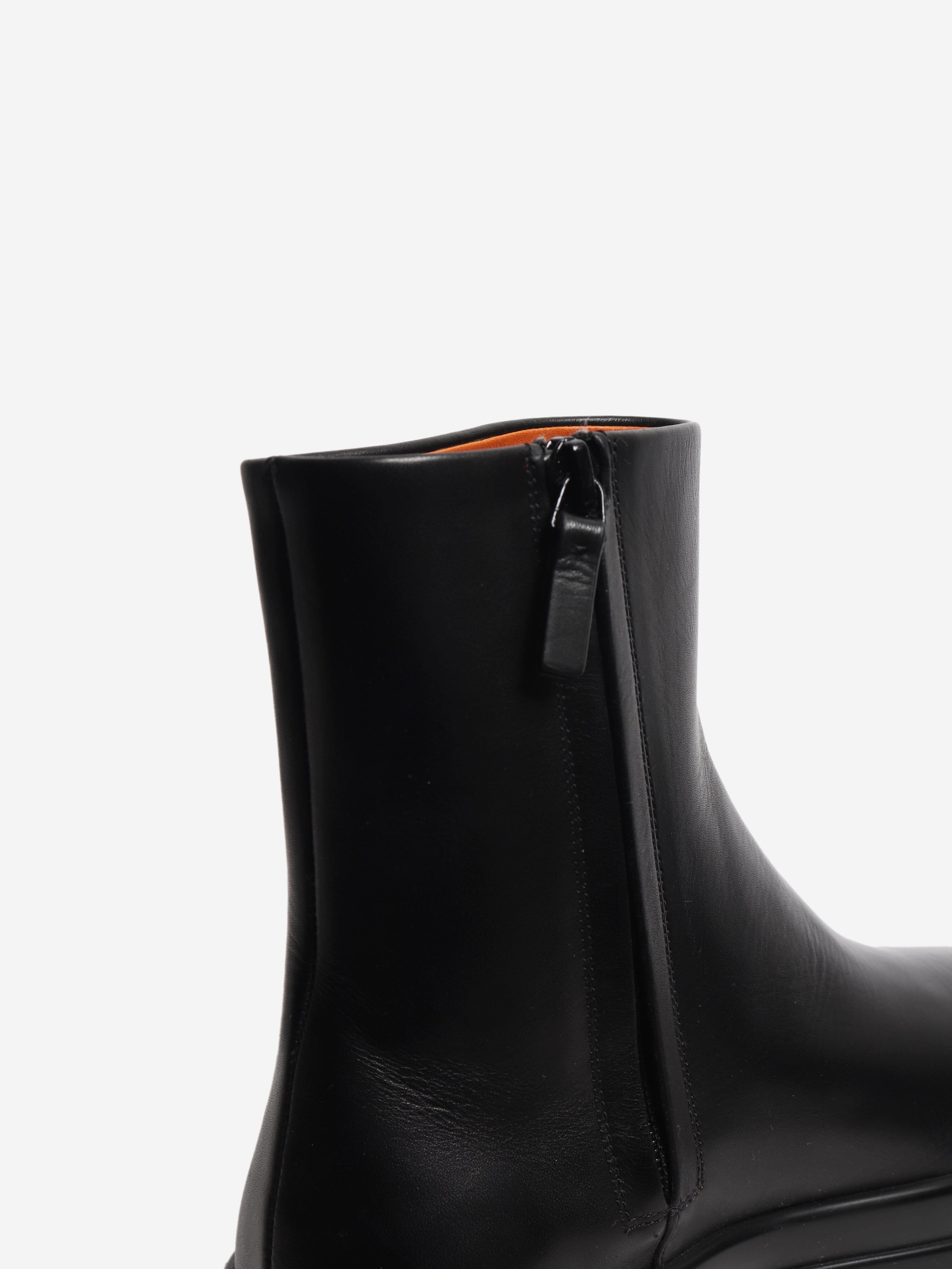 Black leather ankle boots - size EU 38.5 (UK 5.5) Boots The Row 