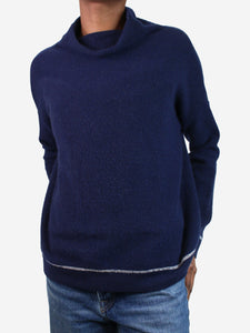 Bamford Blue high-neck cashmere jumper - size XS