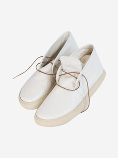 White leather lace-up shoes - size EU 39 Flat Shoes Fausto Santini 