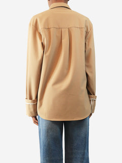 Neutral wool-blend shirt - size XS Tops Sir 