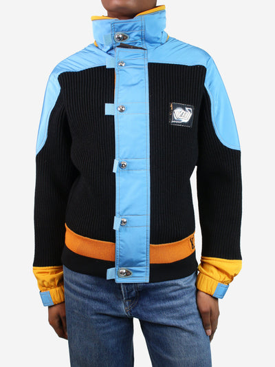 Black Zip-up knitted wool jacket - size XS Coats & Jackets Louis Vuitton 