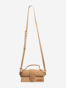 Jacquemus Brown Bambino mini flap bag