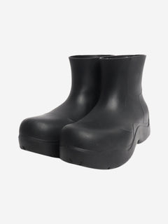 Black rubber ankle boots - size EU 38 (UK 5) Boots Bottega Veneta 