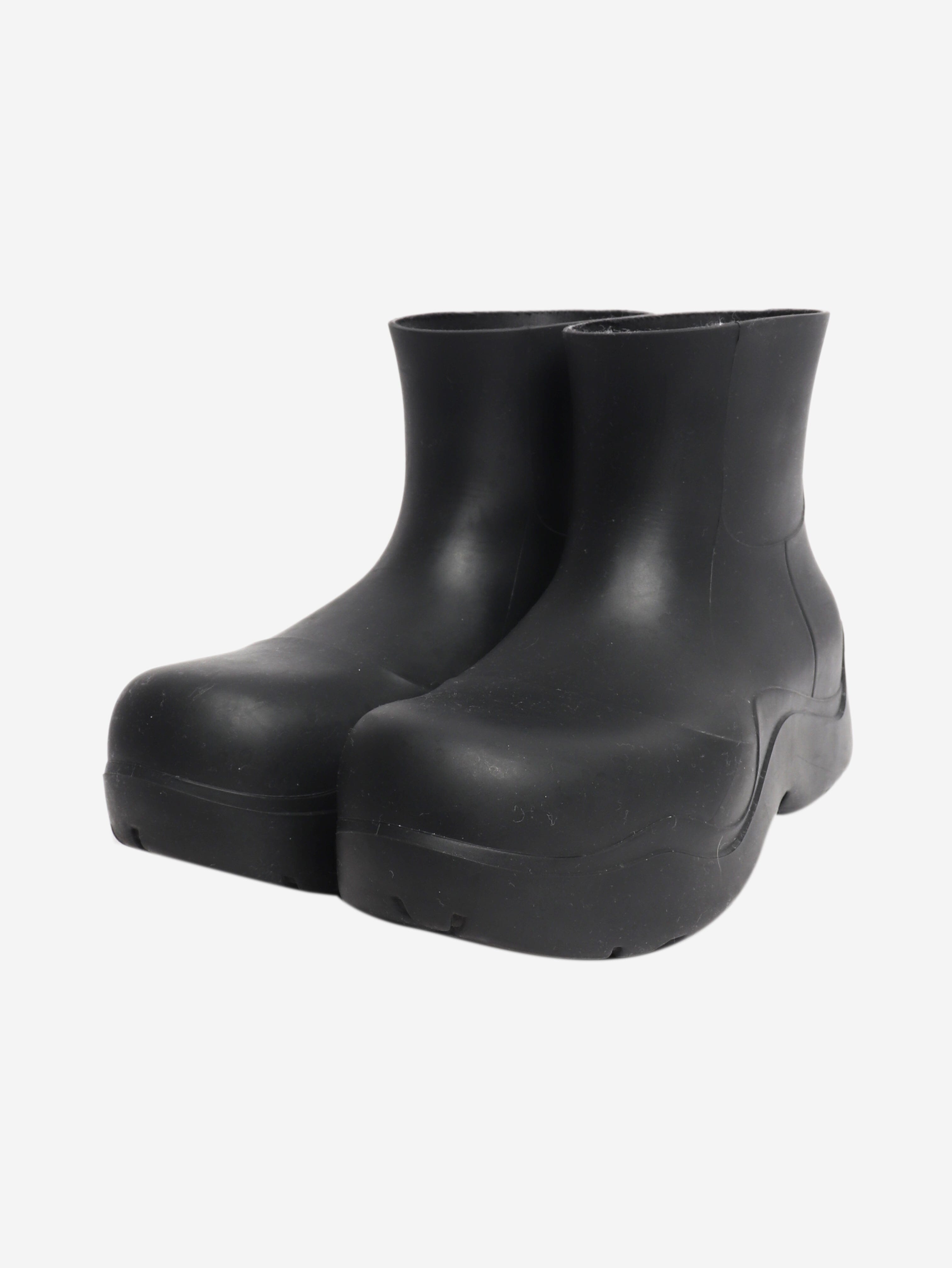 Black rubber ankle boots - size EU 38 (UK 5) Boots Bottega Veneta 