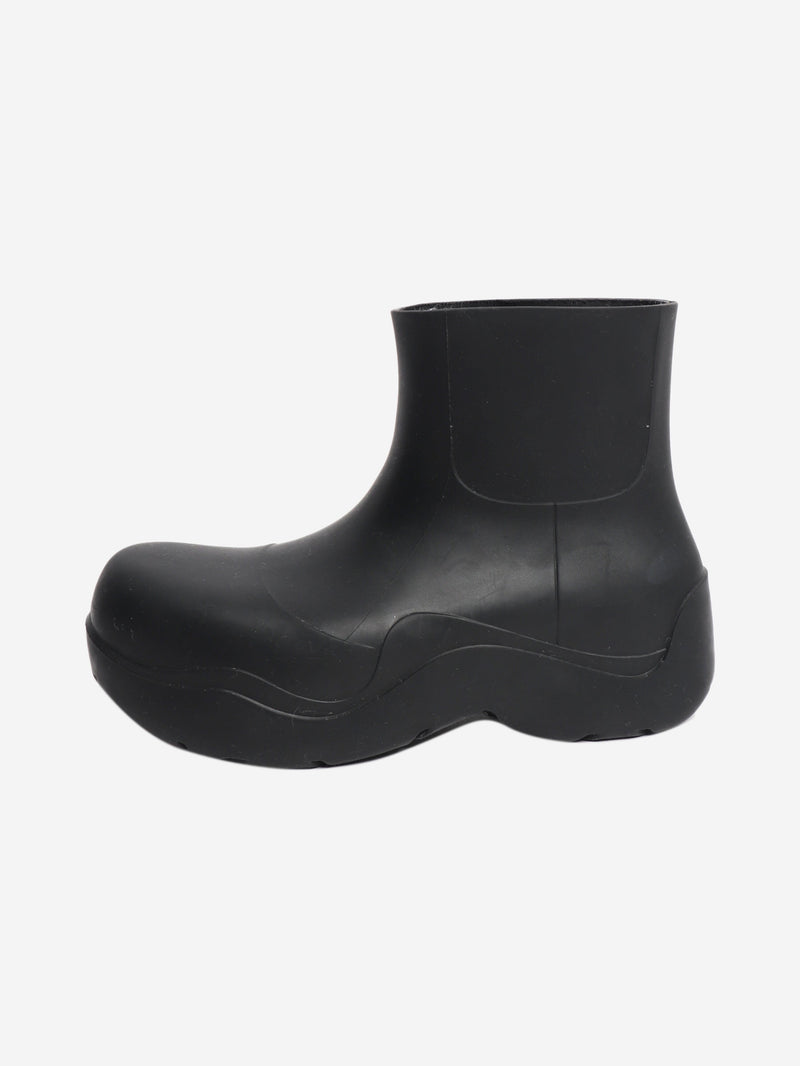 Black rubber ankle boots - size EU 38 (UK 5) Boots Bottega Veneta 