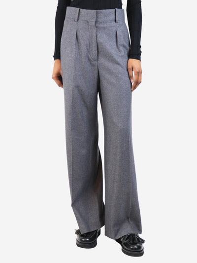 Grey wide-leg trousers - size UK 4 Trousers The Row 