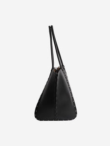 Alaia Black studded top handle bag