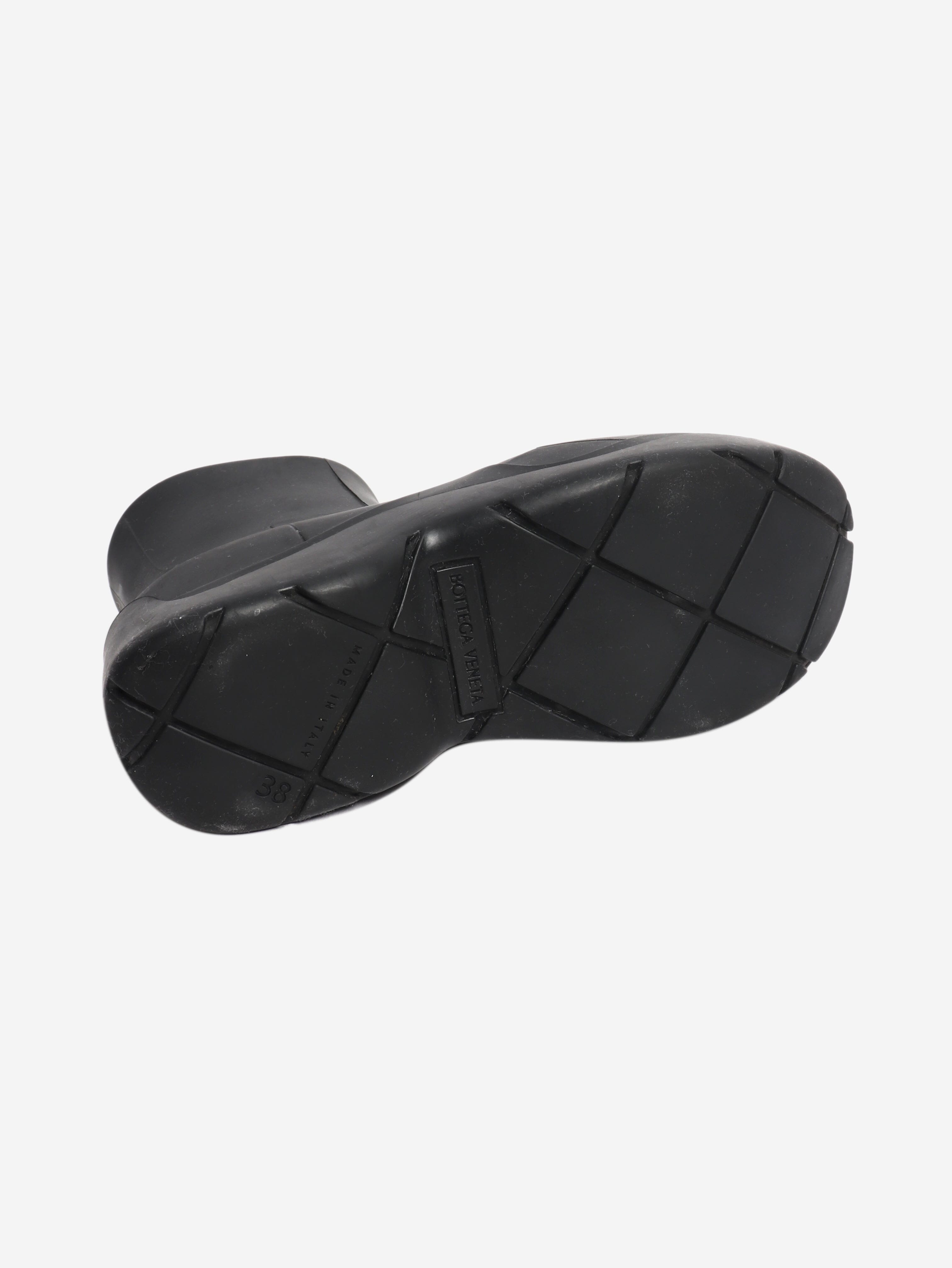 Black rubber ankle boots - size EU 38 (UK 5) Boots Bottega Veneta 