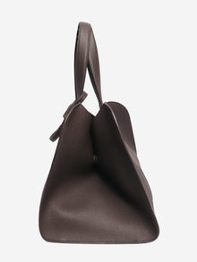 Brown pebbled leather large tote bag Bags Giorgio Armani 