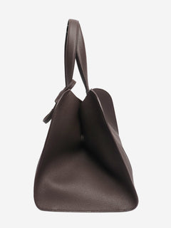 Brown pebbled leather large tote bag Bags Giorgio Armani 