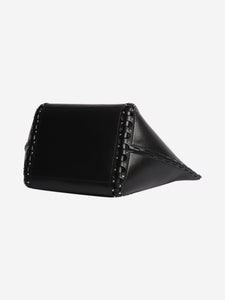 Alaia Black studded top handle bag