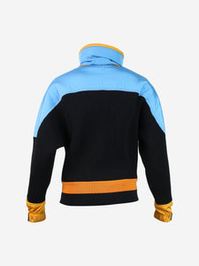 Louis Vuitton Black Zip-up knitted wool jacket - size XS