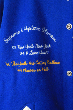 Blue varsity jacket - size M Coats & Jackets Supreme x Hysteric 