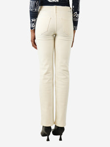 Mother White straight-leg jeans - size UK 6