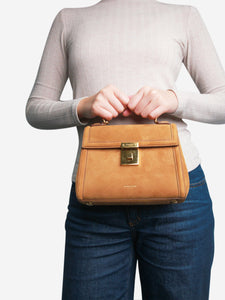 Demellier Ochre Melissa A.R. x The Paris suede cross-body bag