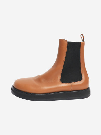 Tan Gaia leather gored boots - size EU 38.5 Boots The Row 
