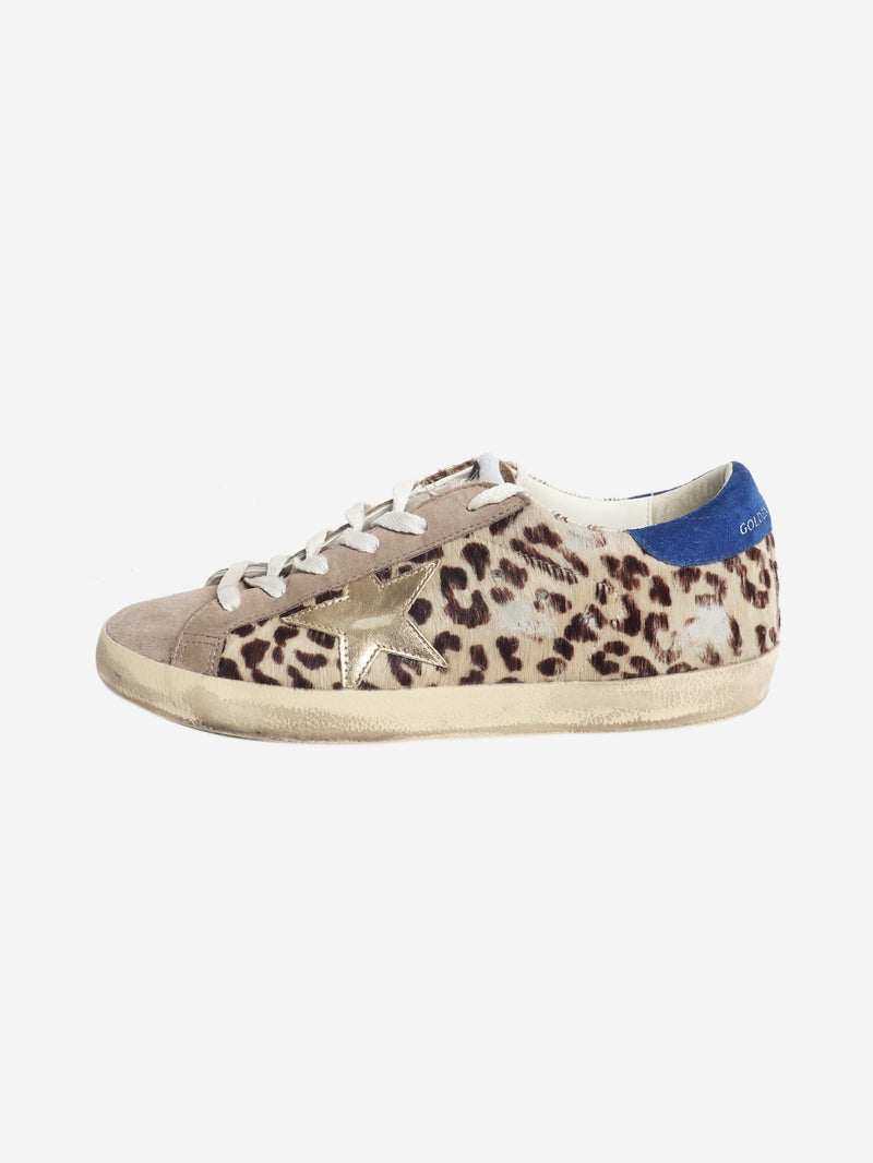 Neutral pony hair Super-star trainers - size EU 38 Trainers Golden Goose 
