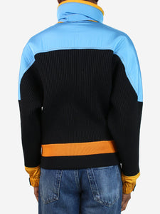 Louis Vuitton Black Zip-up knitted wool jacket - size XS