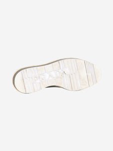 Prada Prada Silver lace up Espa derbys - size UK 4