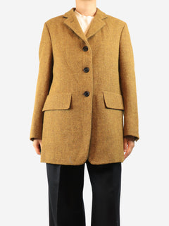 Mustard yellow Harris tweed blazer - size UK 10 Coats & Jackets Margaret Howell 