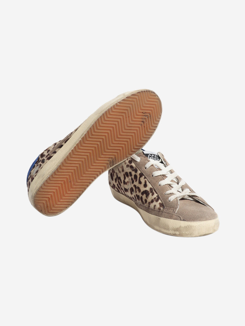 Neutral pony hair Super-star trainers - size EU 38 Trainers Golden Goose 