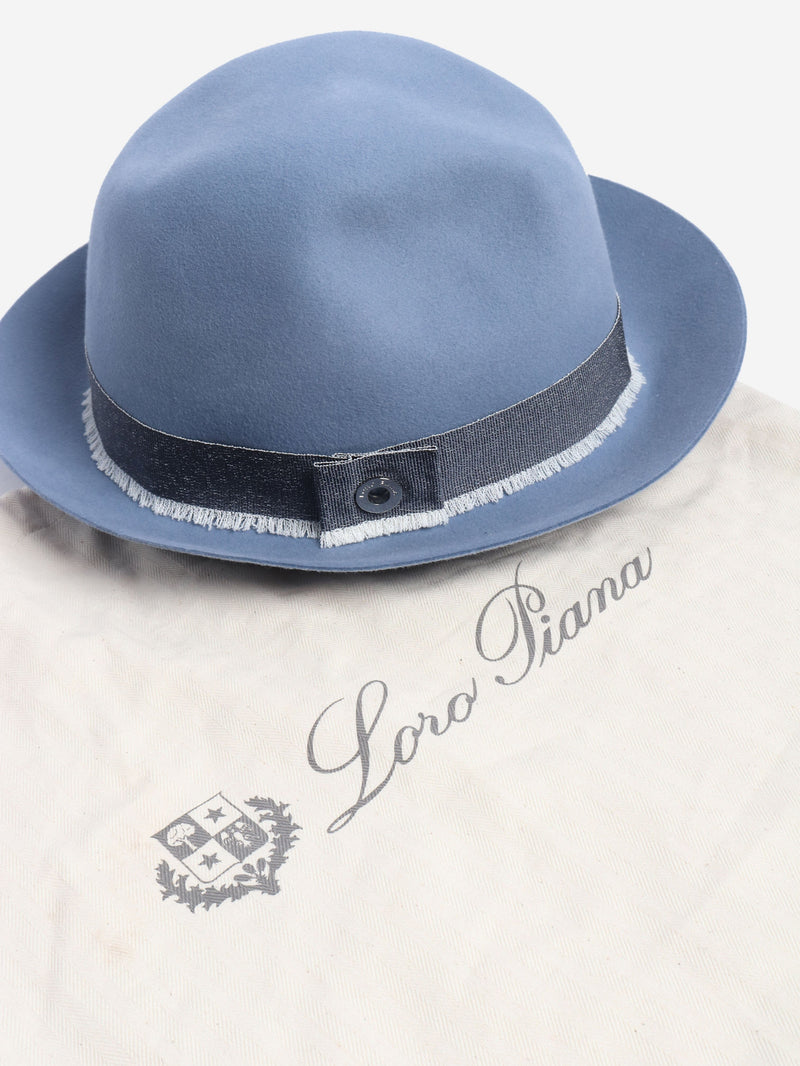 Blue fedora hat Hats Loro Piana 