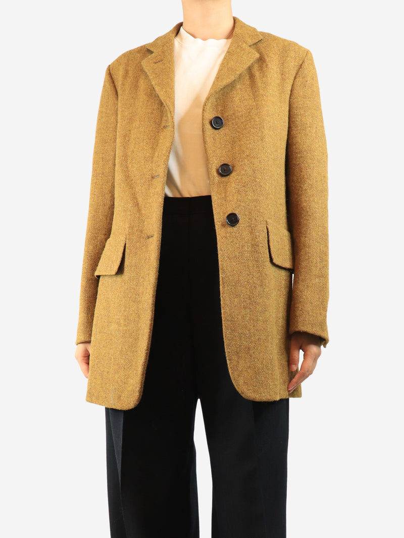 Mustard yellow Harris tweed blazer - size UK 10 Coats & Jackets Margaret Howell 