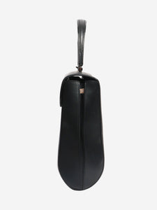 Mansur Gavriel Black leather top handle bag